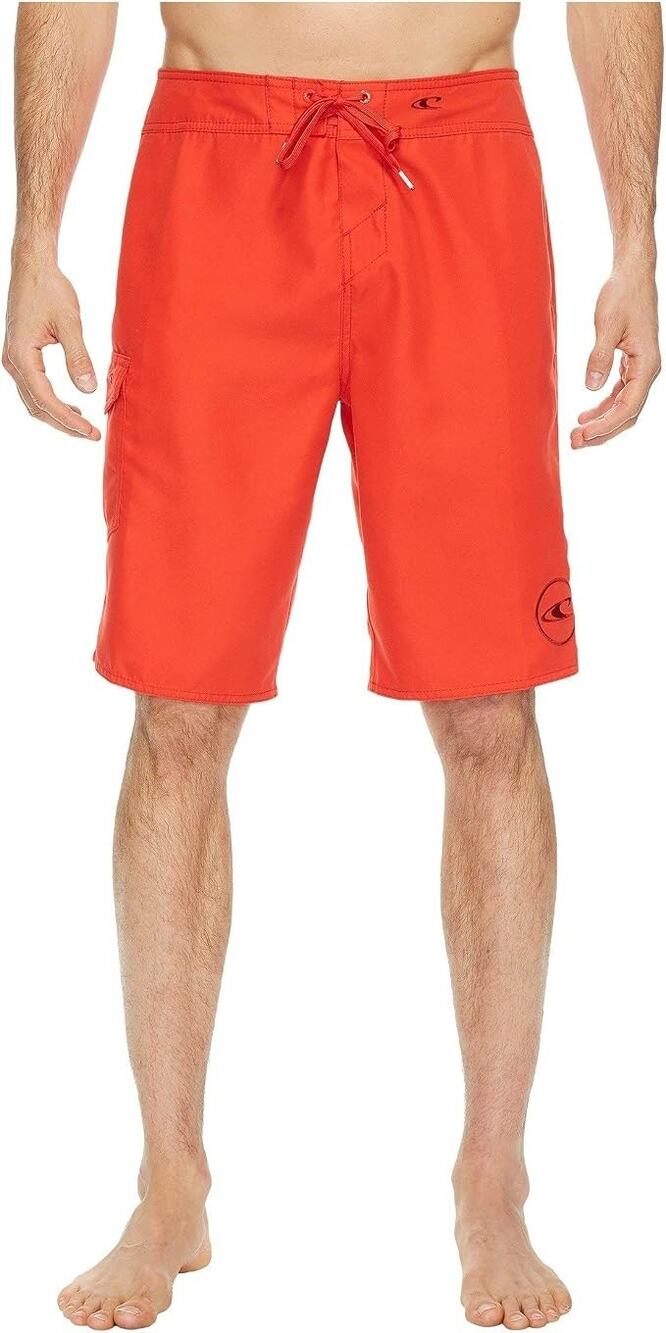 O'Neill Men's 31 Red Santa Cruz Solid 2.0 Swim Beach Surf Boardshorts C3-1